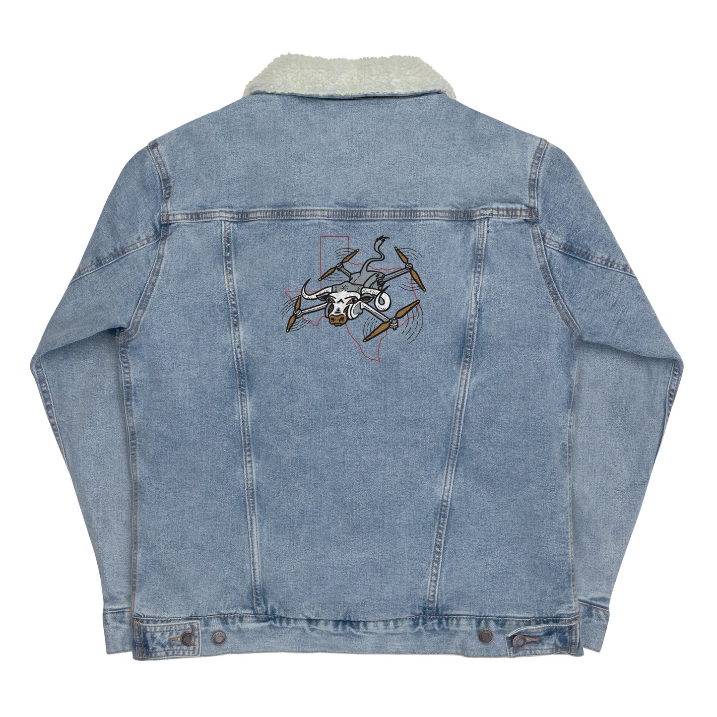 RRV denim sherpa jacket