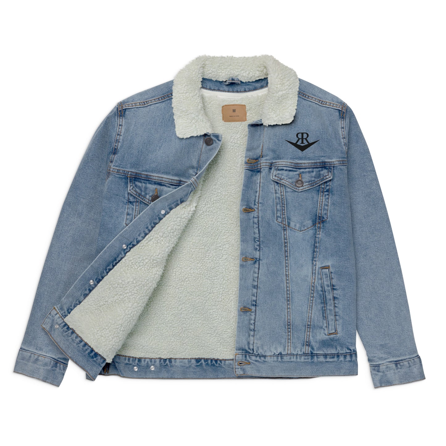 RRV denim sherpa jacket