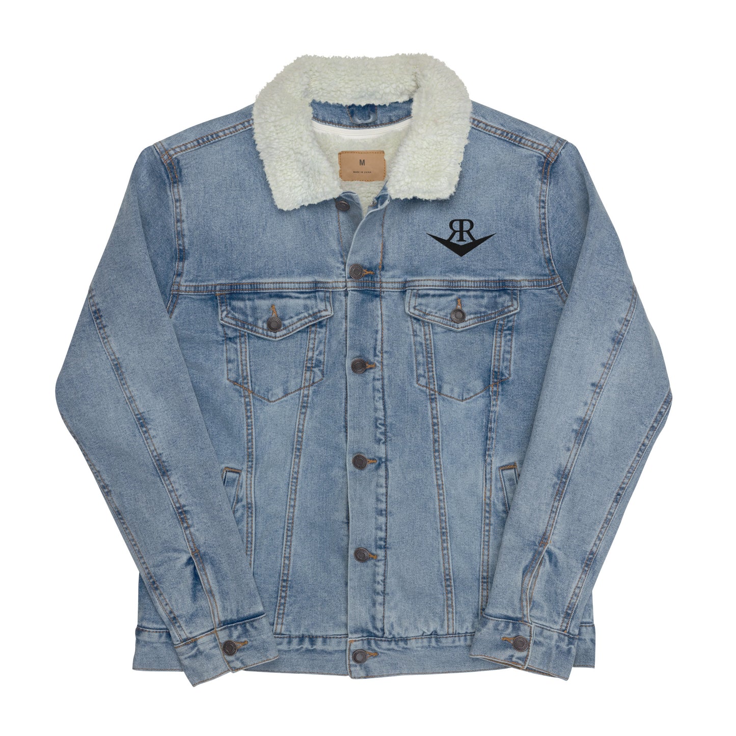 RRV denim sherpa jacket